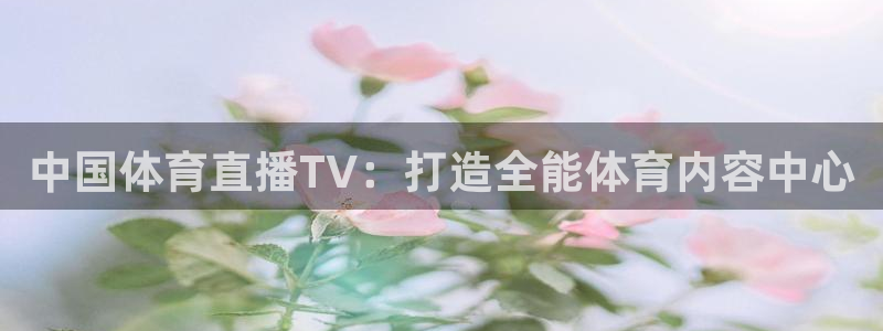 中国体育直播TV：打造全能体育内容中心