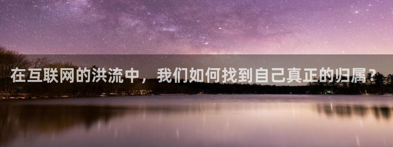 在互联网的洪流中，我们如何找到自己真正的归属？